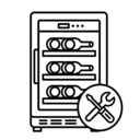 Wine cooler repair icon
